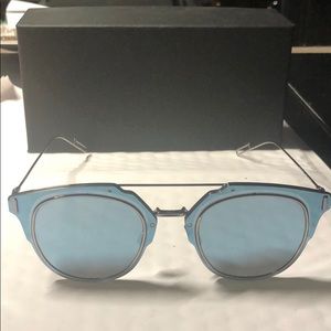 Dior Homme men’s sunglasses black mirror lens